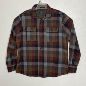JEREMIAH American Legacy Men’s Long Sleeves Button Up Plaid Shirt L NWOT